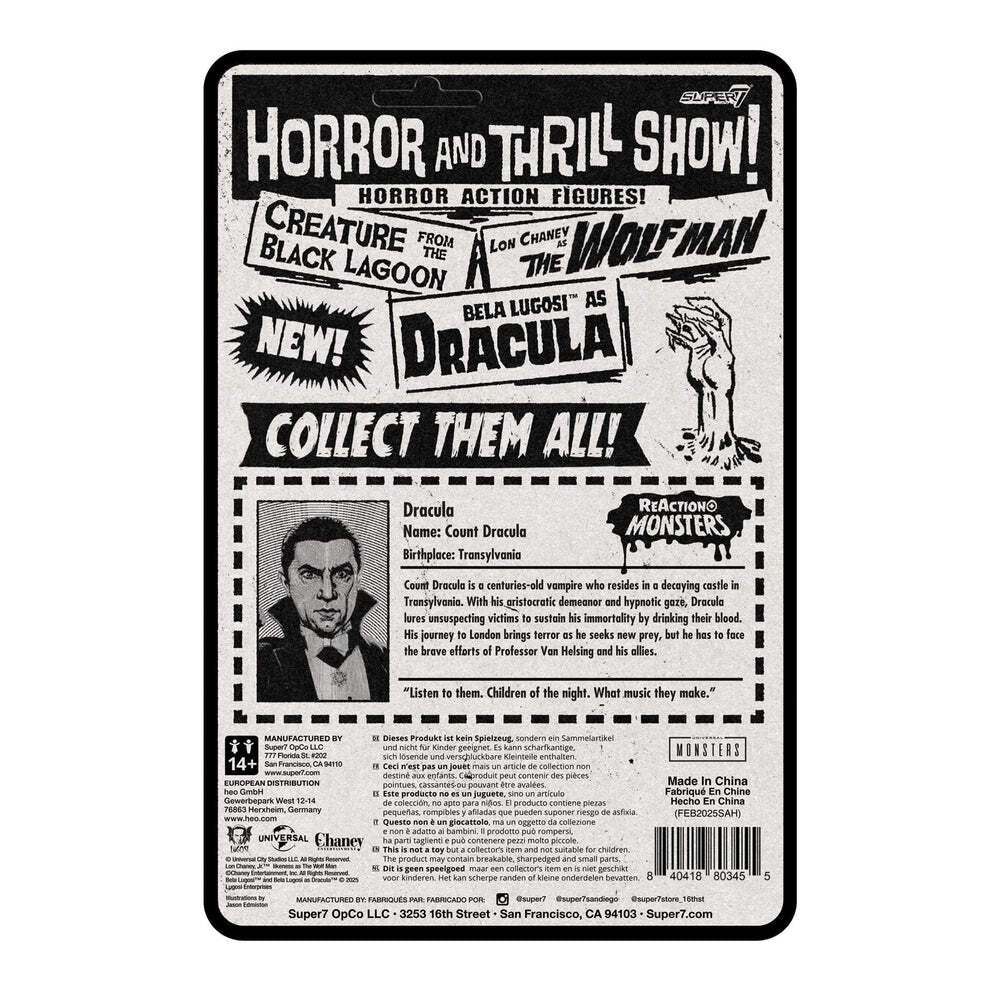 Super7 x Universal Monsters - Dracula ReAction Figure