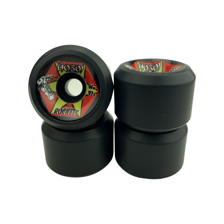 Hosoi Rockets 61mm 97A Black Skateboard Wheels