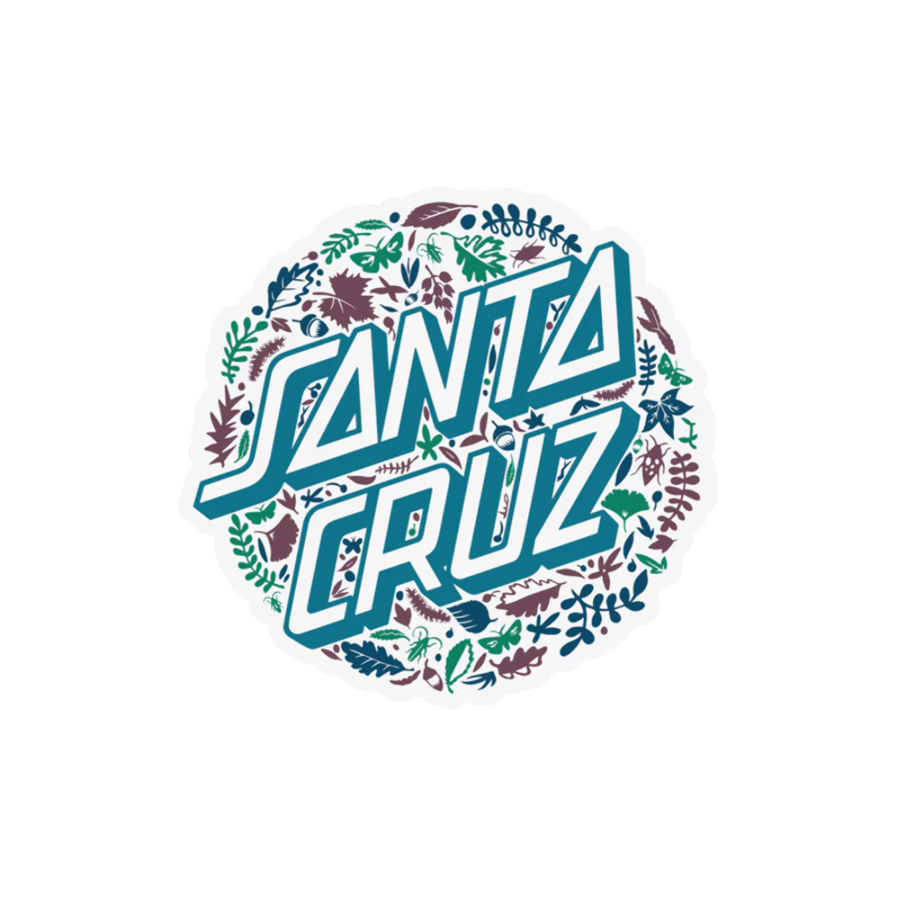 Santa Cruz Foliage 3" Sticker