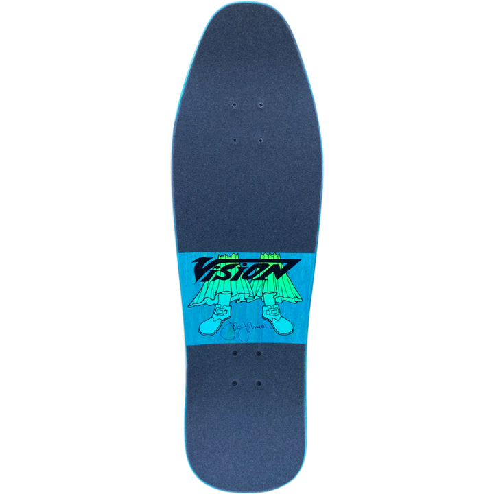 Vision Joe Johnson Groovy Guru Turquoise Stain 9.5" Complete Skateboard