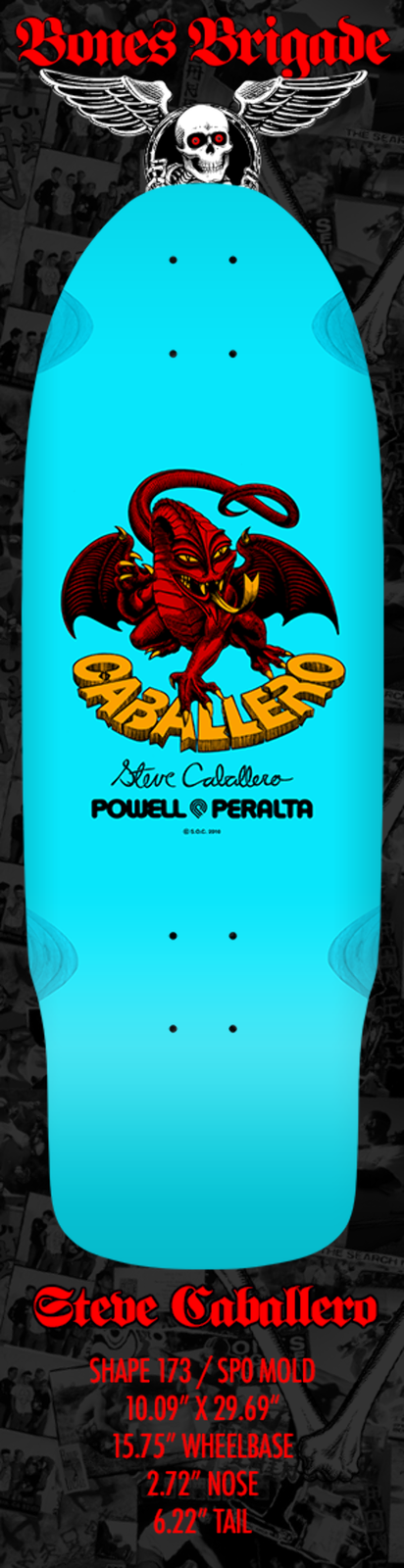 Powell Peralta Bones Brigade Series 15 Skateboard Deck Hawk, Caballero, McGill,
