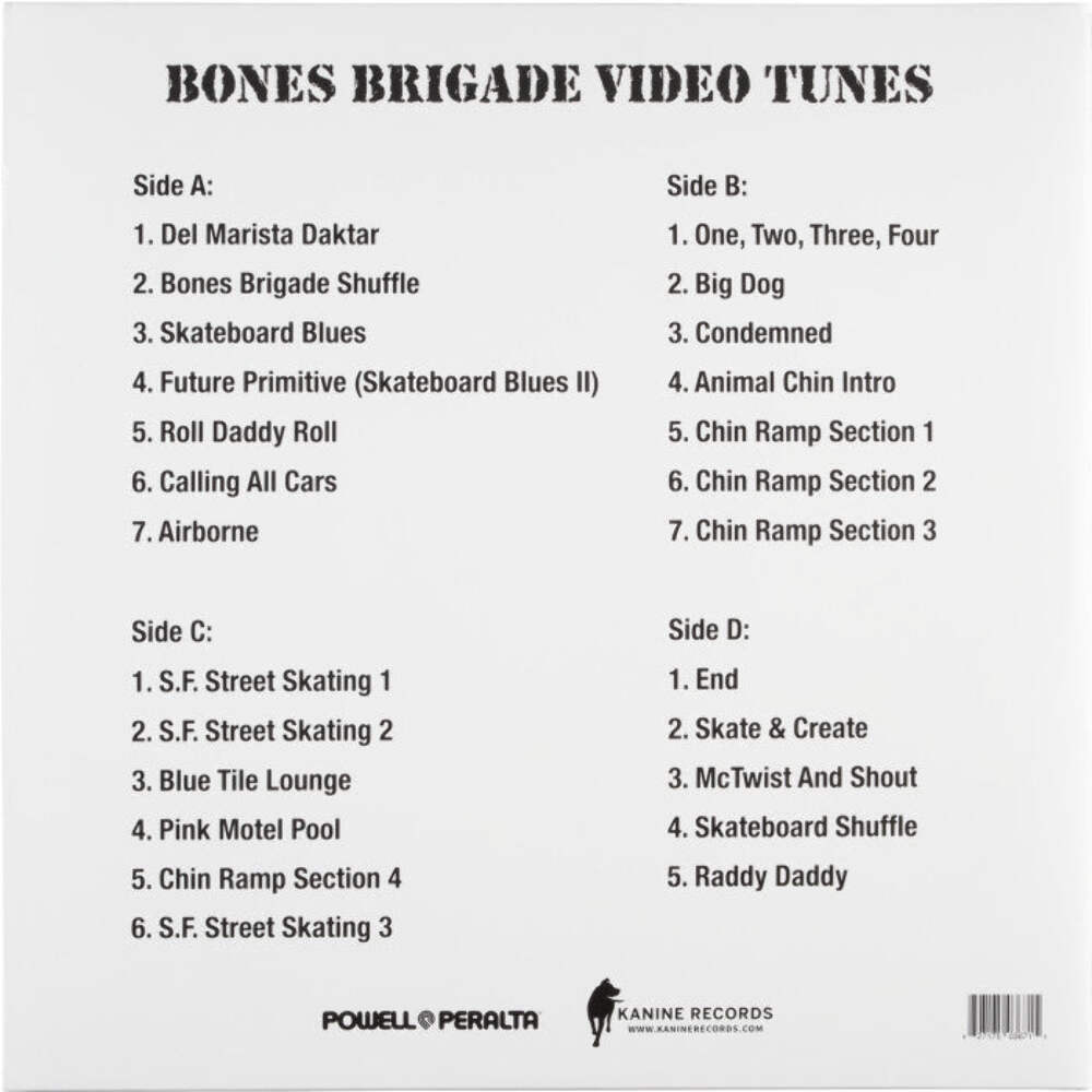 Powell Peralta Bones Brigade Video Tunes 2X Color Vinyl LP Record
