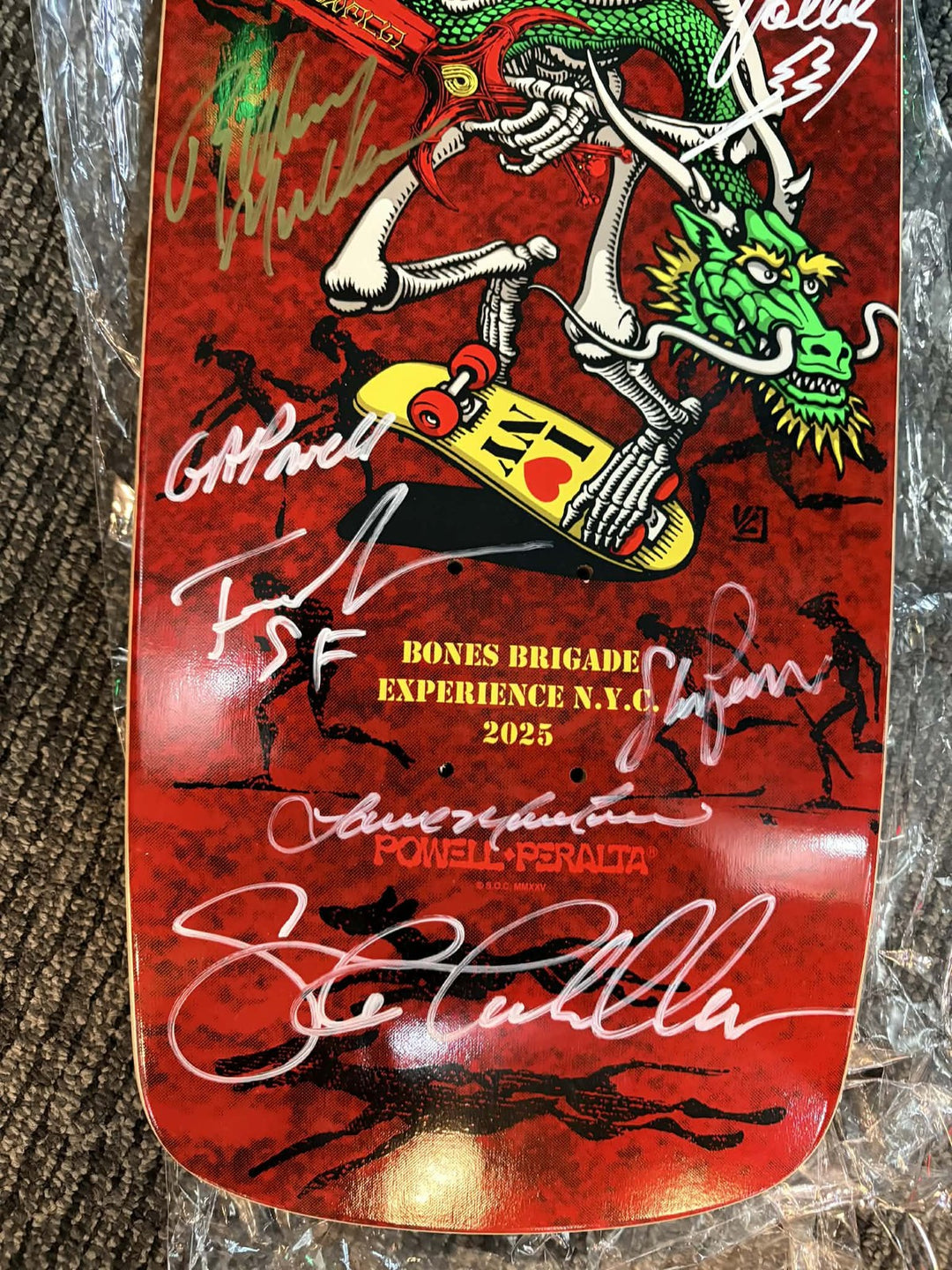 Powell Peralta Bones Brigade Experience 2025 Signed Skateboard Deck Hawk Cab Mul