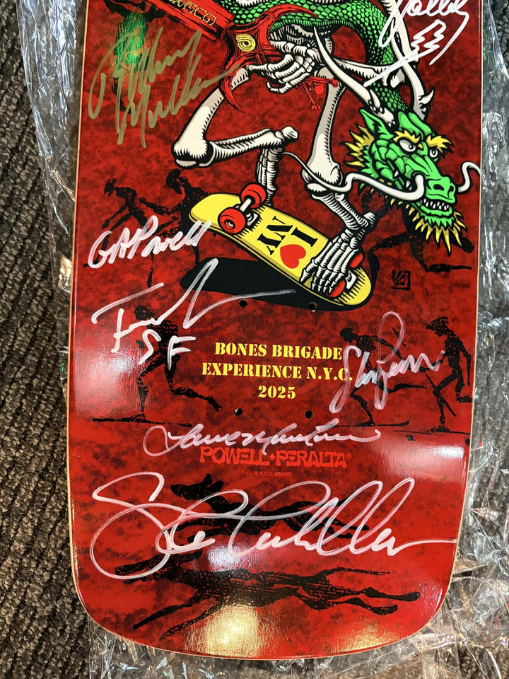 Powell Peralta Bones Brigade Experience 2025 Signed Skateboard Deck Hawk Cab Mul