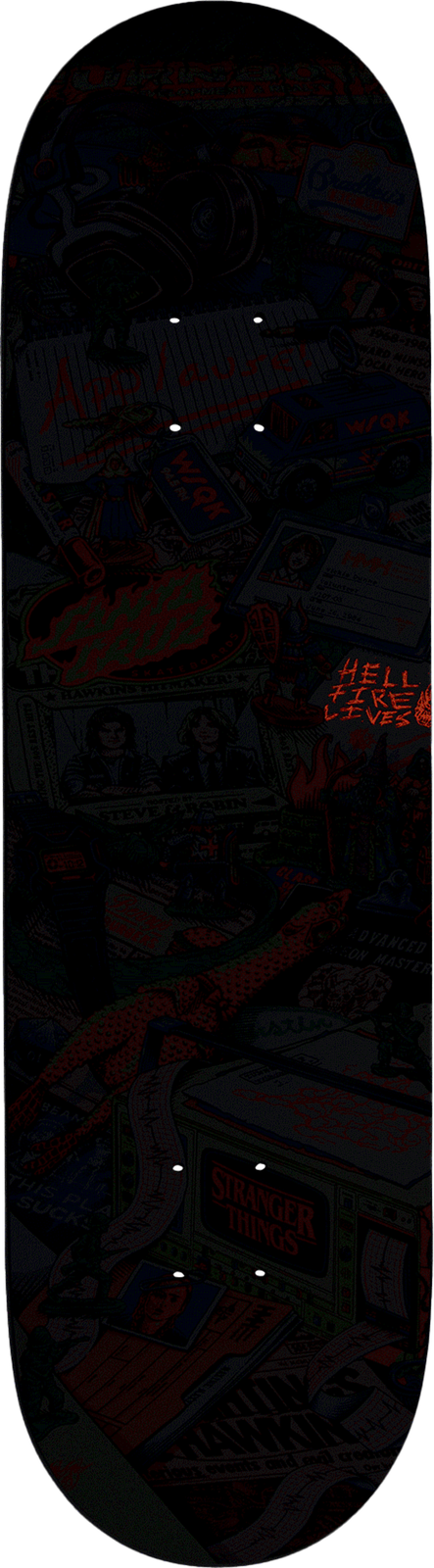 SANTA CRUZ x STRANGER THINGS SEASON 5 SKATE SHOP EXCLUSIVE 8.5" SKATEBOARD DECK