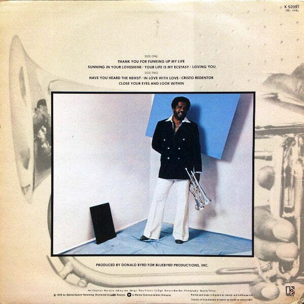 Donald Byrd – Thank You … For F.U.M.L. (Funking Up My Life) Vinyl LP Record *USE