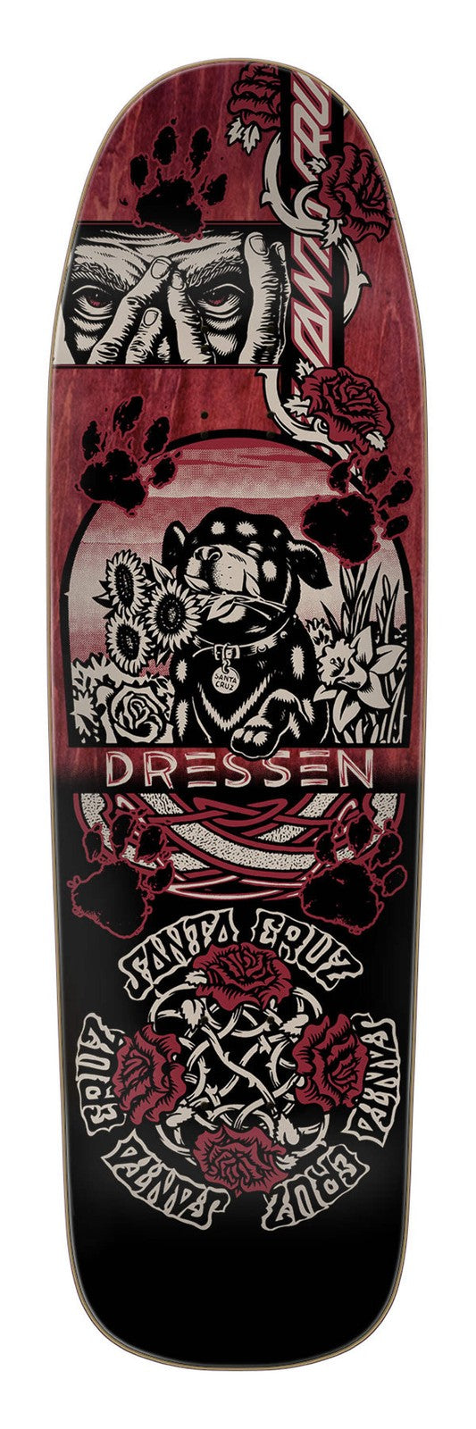 Santa Cruz Dressen Evo 9.3" Shaped Skateboard Deck