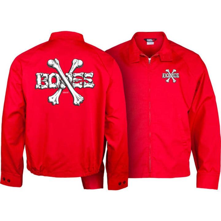Powell Peralta Cross Bones Red Gas Jacket
