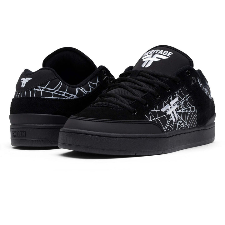 Fallen Heritage Black/Webbed Skateboard Shoes