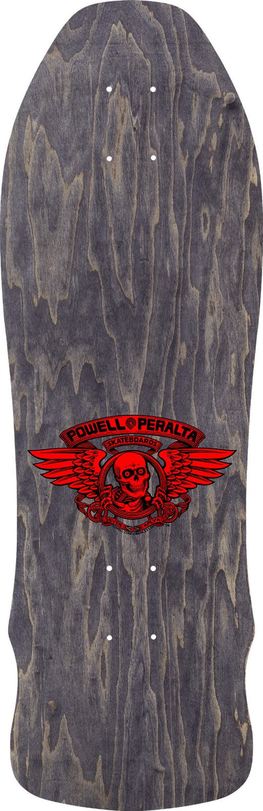 POWELL PERALTA "SKULL & SWORD" SILVER FOIL 9.75" COMPLETE SKATEBOARD
