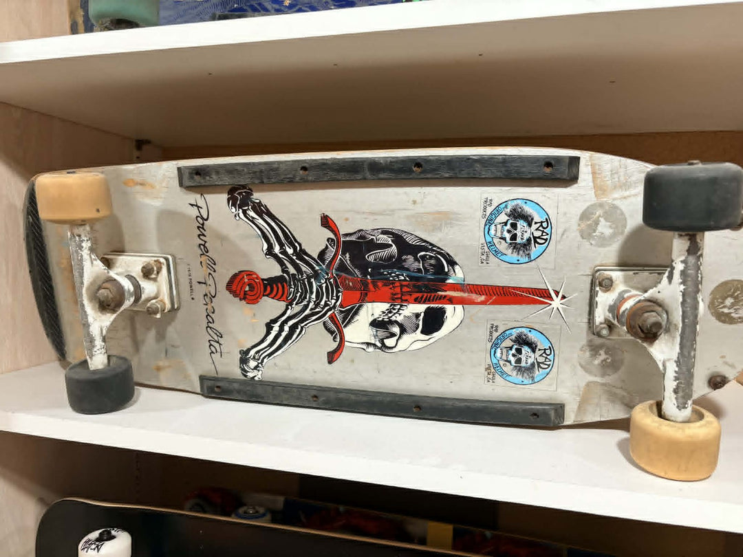 Powell Peralta Ray Rodriguez Skull & Sword Silver Original 80s USED Complete Ska