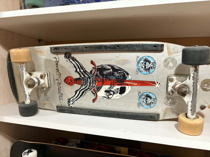 Powell Peralta Ray Rodriguez Skull & Sword Silver Original 80s USED Complete Ska