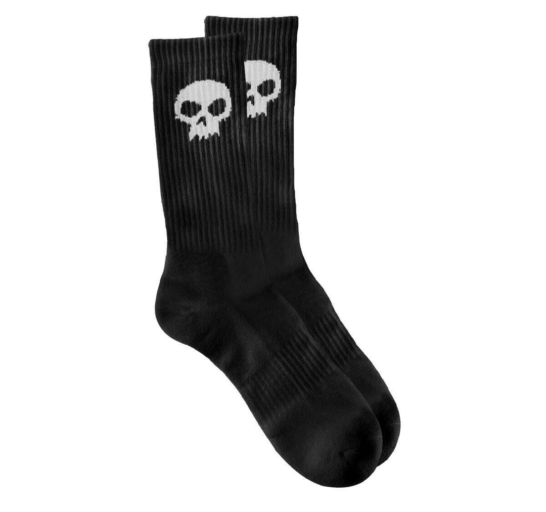 ZERO Single Skull Black Socks