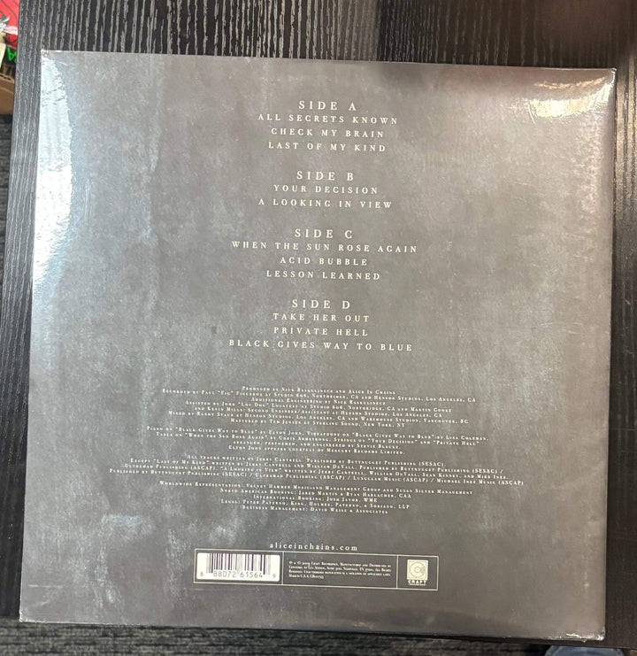 ALICE IN CHAINS - BLACK GIVES WAY TO BLUE 2x Vinyl LP Record