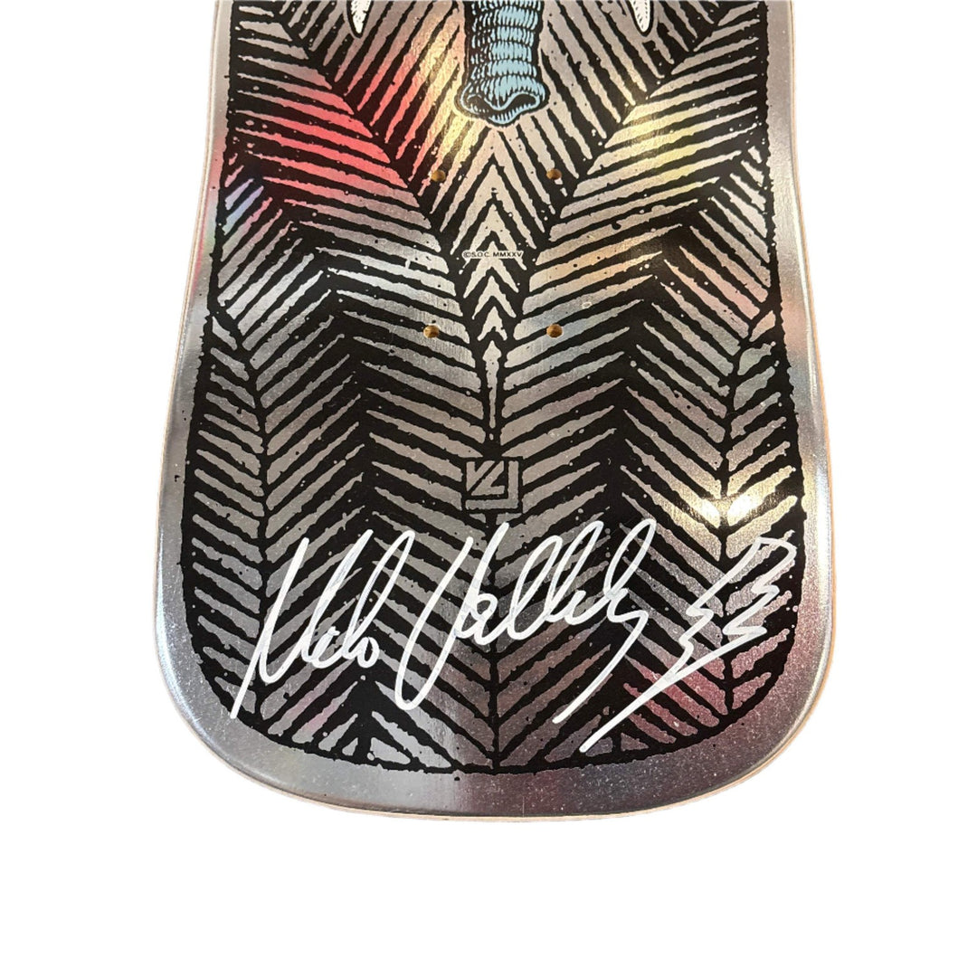 Powell Peralta Mike Vallely Elephant Silver Foil [Autographed] Skateboard Deck