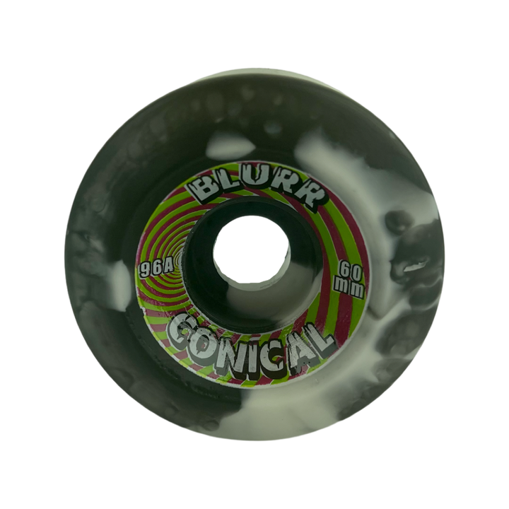 VISION Blurr 60mm 96A Swirl Black/White Skateboard Wheels