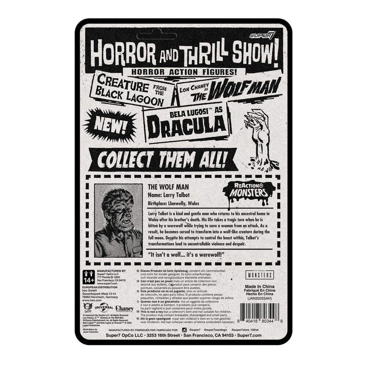 Super7 x Universal Monsters - The Wolf Man ReAction Figure