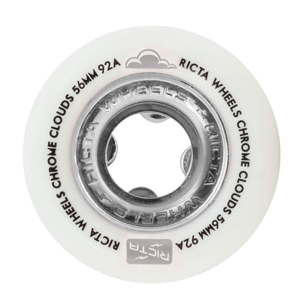 Ricta Chrome Clouds Black 56mm 92a Skateboard Wheels