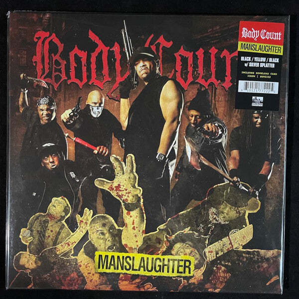 Body Count – Manslaughter Black / Yellow / Black w/ Silver Splatter Color Vinyl