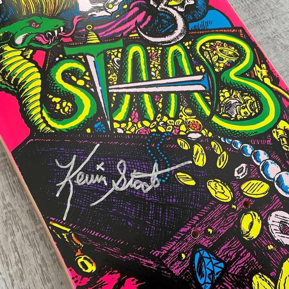 KEVIN STAAB Limited Edition Signed Pink Staab Pirate Skateboard Deck
