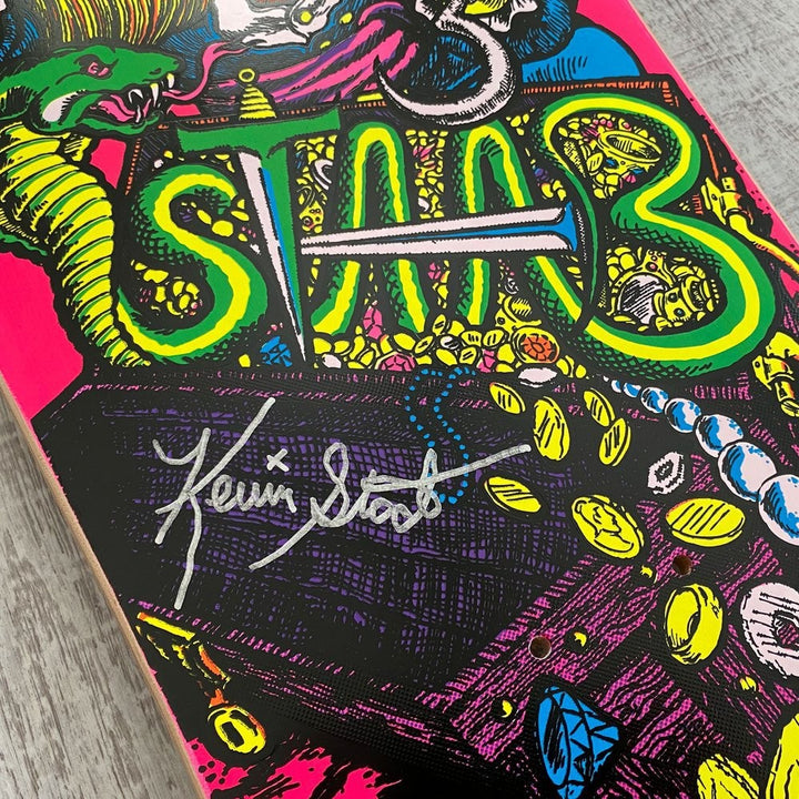 KEVIN STAAB Limited Edition Signed Pink Staab Pirate Skateboard Deck