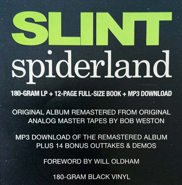 Slint - Spiderland (Remastered) 180G Vinyl LP Record