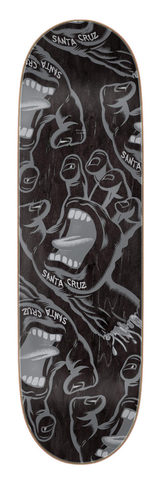 Santa Cruz Crowded Hand 9" Skateboard Deck