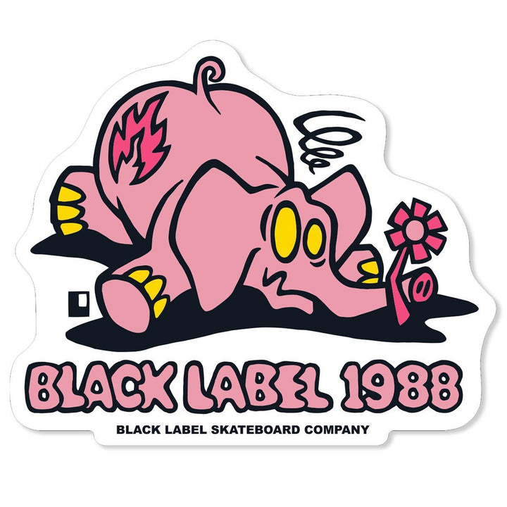 Black Label "Pink Elephant" Sticker