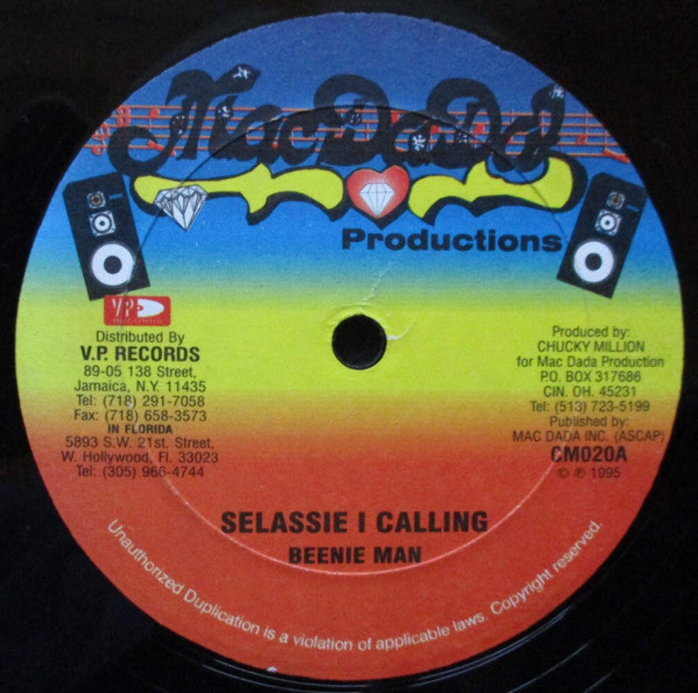 Beenie Man / Godfather Fresh – Selassie I Calling / Palava Vinyl LP Record *Seal