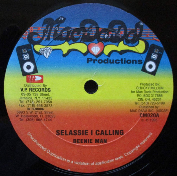 Beenie Man / Godfather Fresh – Selassie I Calling / Palava Vinyl LP Record *Seal