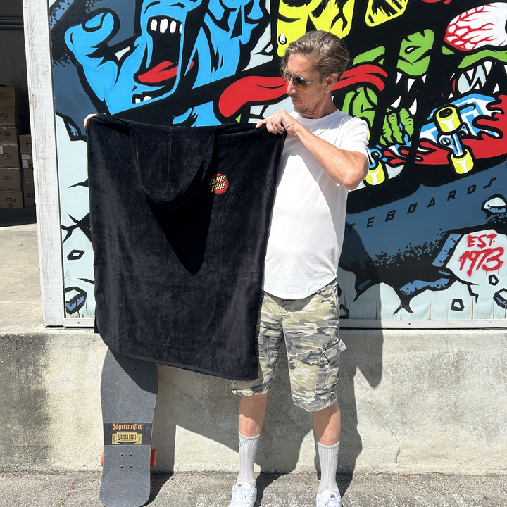 Santa Cruz Classic Dot Hooded 32.5" X 51.5" Beach Towel