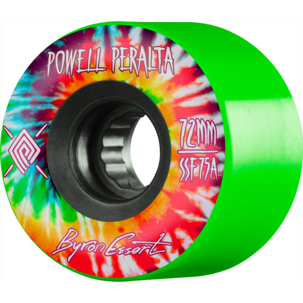 POWELL PERALTA BYRON ESSERT GREEN 72MM 75A SKATEBOARD WHEELS