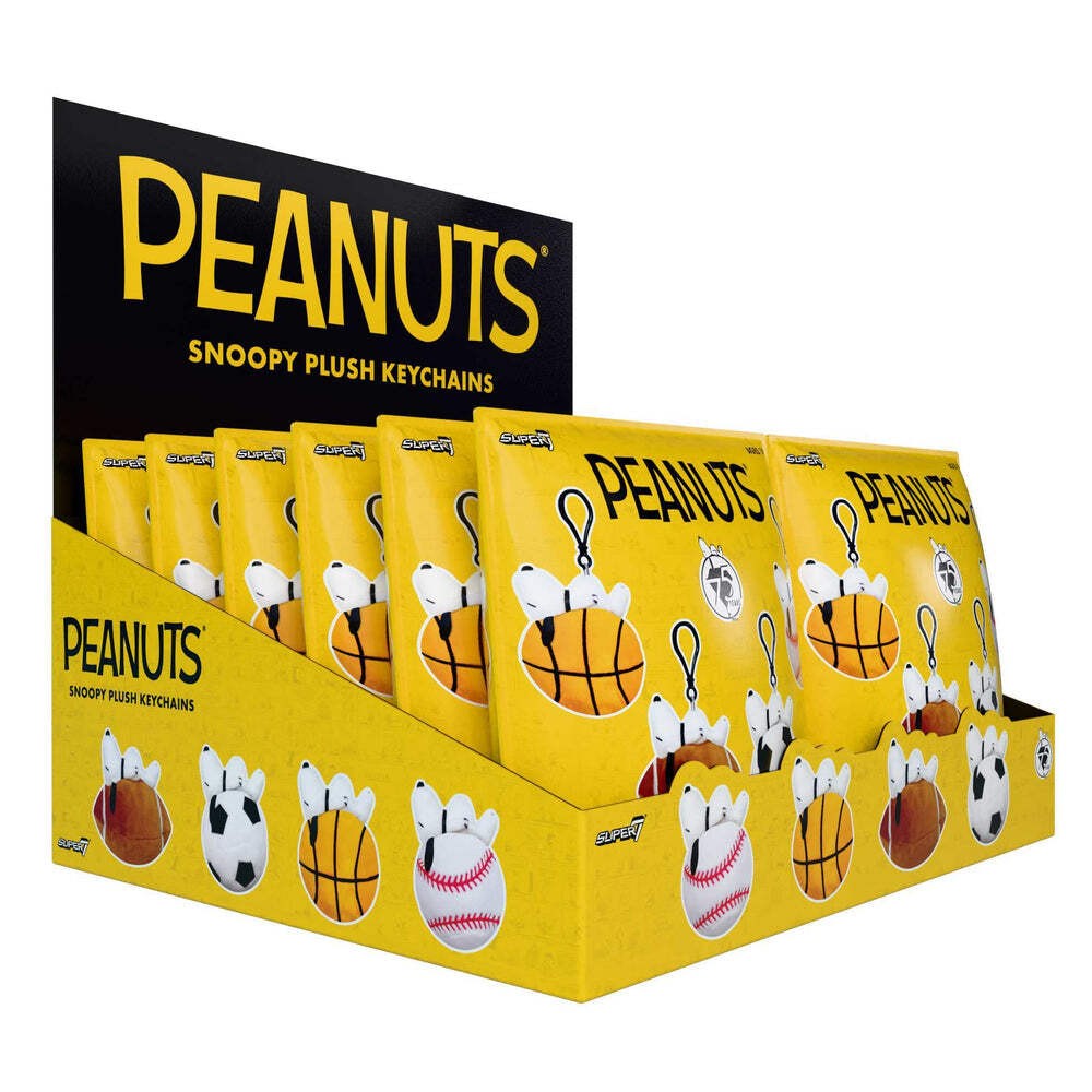 Super7 x Peanuts Super Duper Plush Keychain - Wave 1 Blind Bags Flat