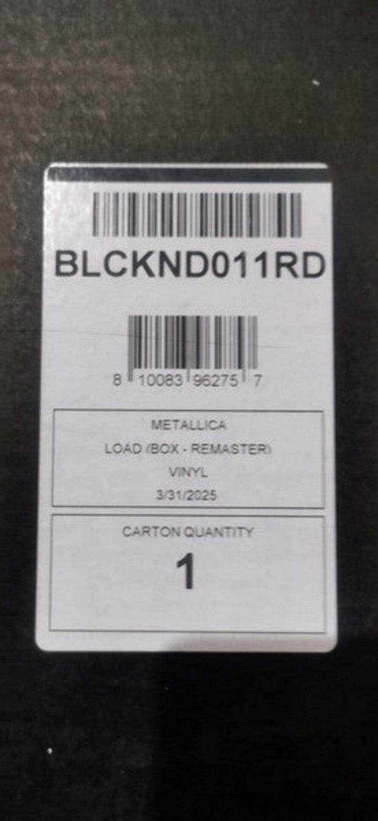 Metallica - Load [Deluxe Box Set] 6x Vinyl Records 16x CDs 4x DVDs