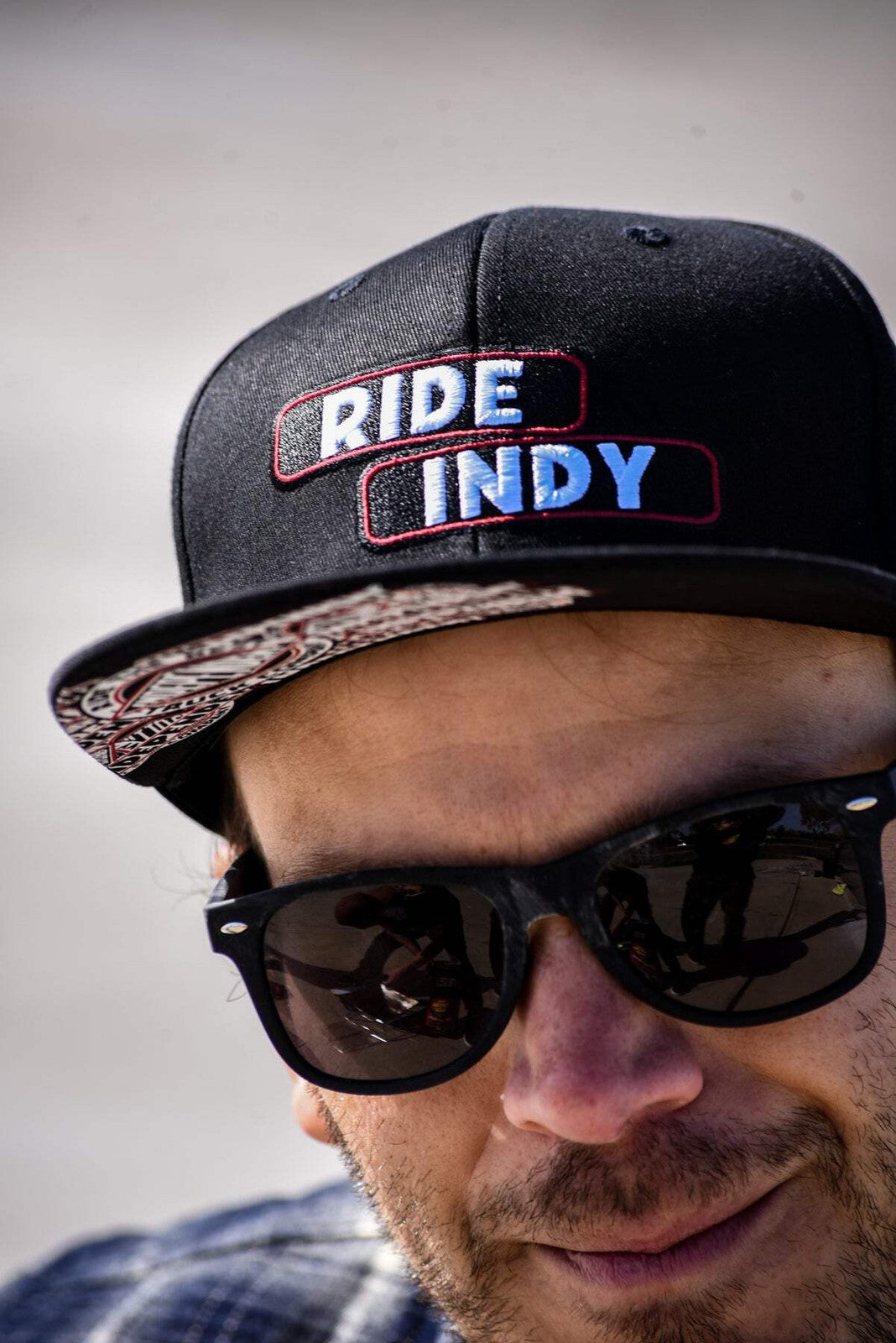 Independent Sticker Slap Snapback Unstructured Hat