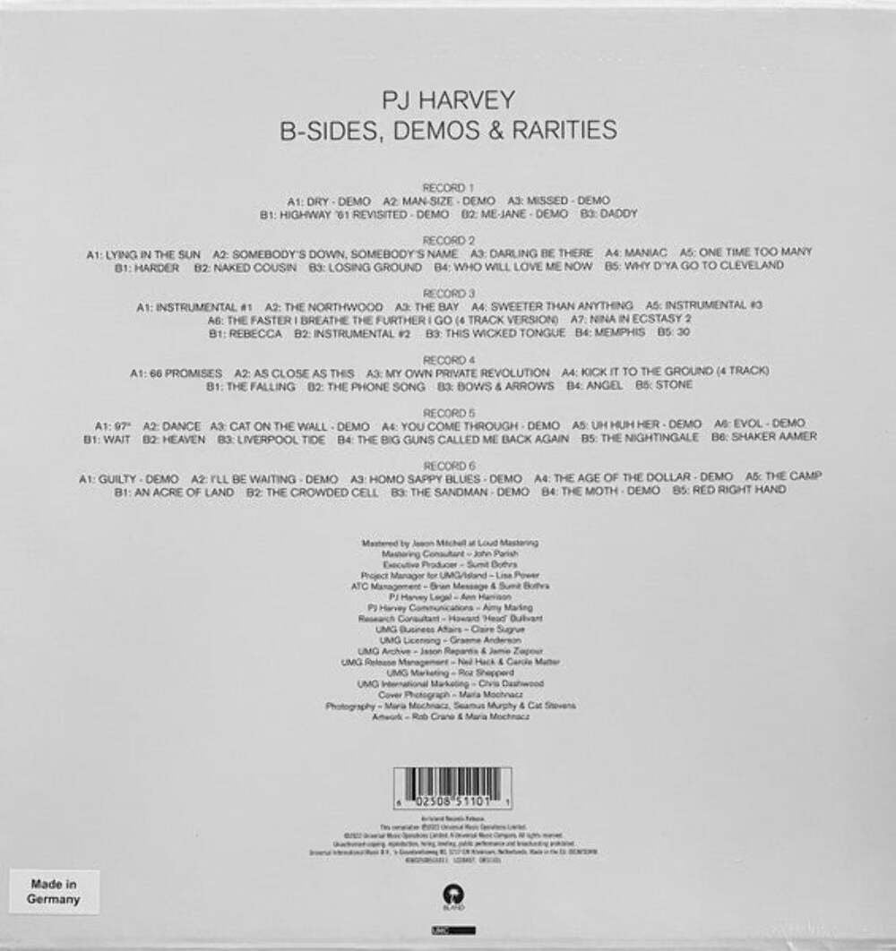 PJ Harvey - B-Sides, Demos & Rarities [180G] 6x Vinyl LP Record Box Set