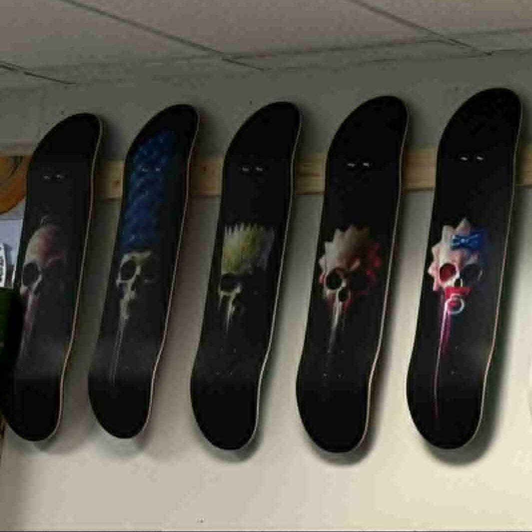 ZERO SIMPSONS SPRINGFIELD HORROR 5x SKATEBOARD DECK SET
