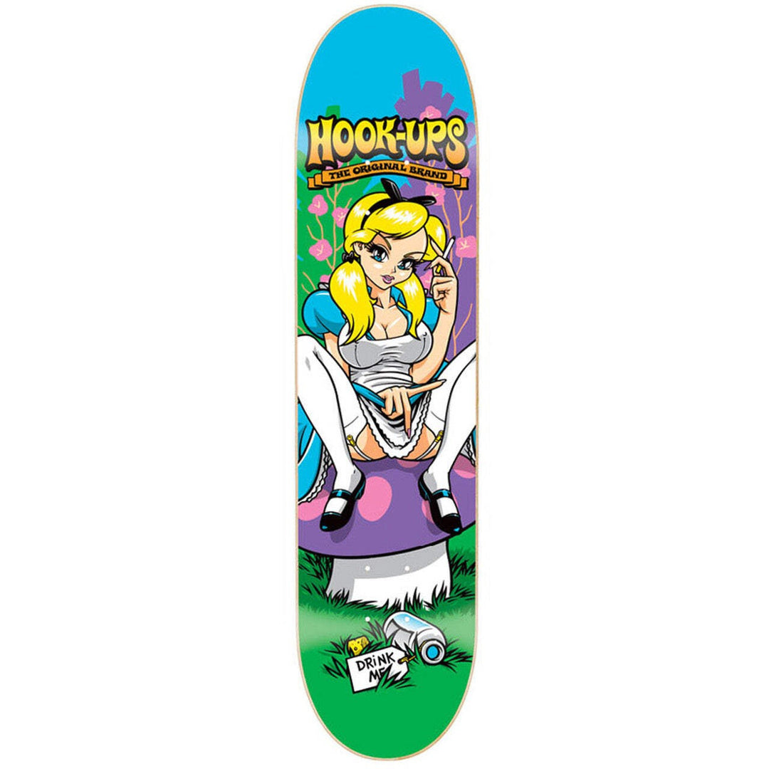 Hook Ups Alice In Wonderland 8" Skateboard Deck