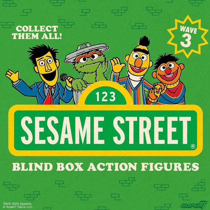 Super7 x Sesame Street - Wave 03 - Individual Blind Box Toy