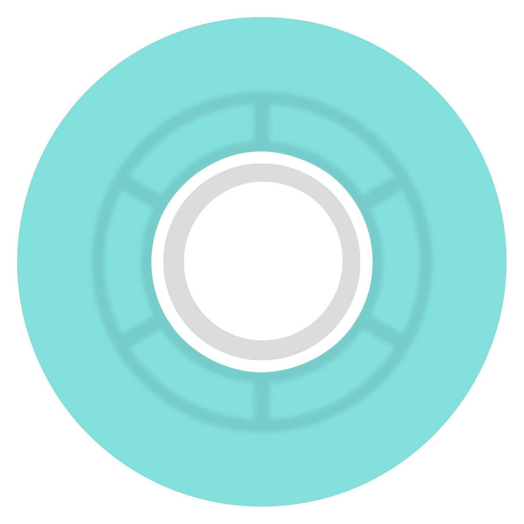 Ricta Clouds Transparent Aqua White 57mm 78a Skateboard Wheels