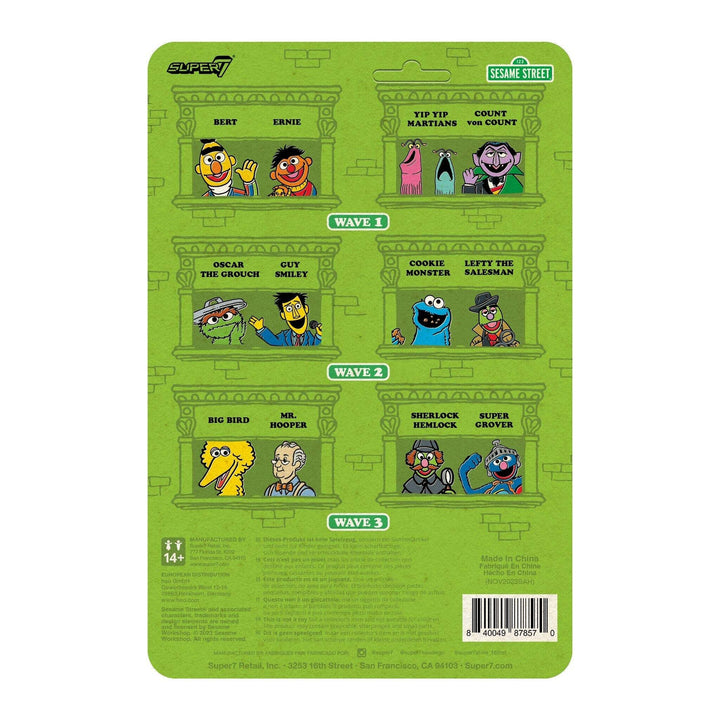 Super7 x SESAME STREET - SUPER GROVER, SHERLOCK HEMLOCK, MR. HOOPER, BIG BIRD Re