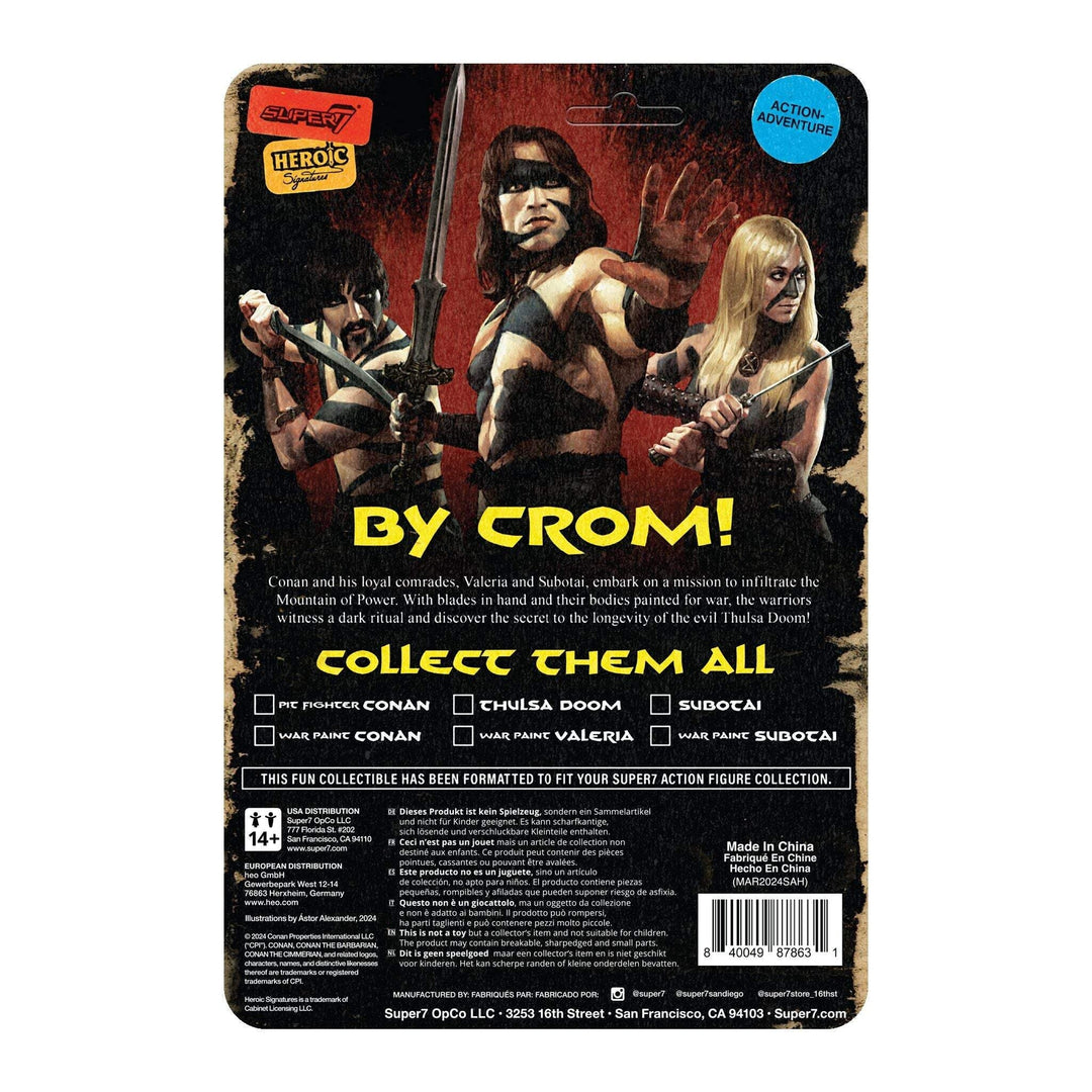 Super7 x CONAN THE BARBARIAN - CONAN (WAR PAINT) ReAction Figure