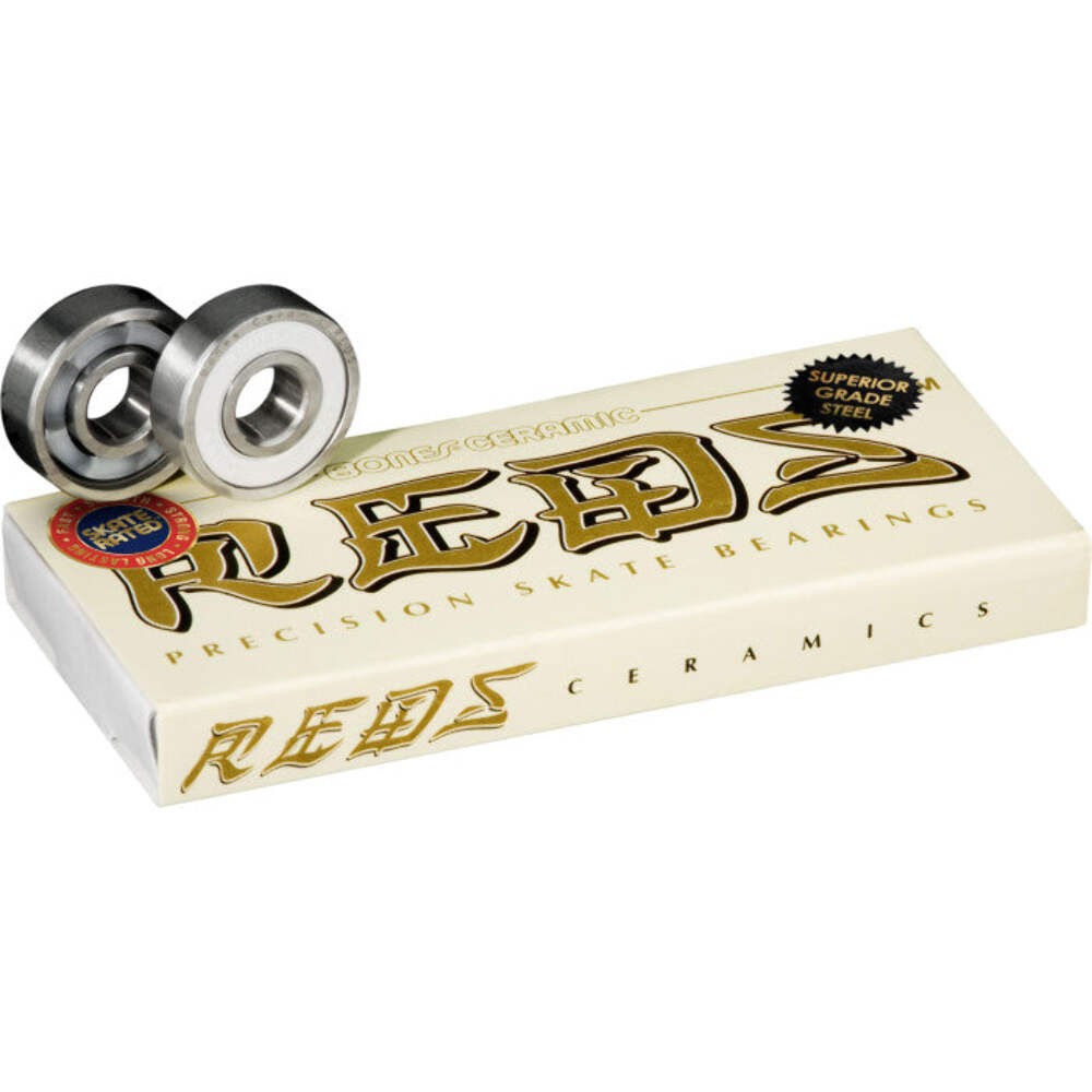 Bones® Ceramic Super REDS® Skateboard Bearings 8 pack