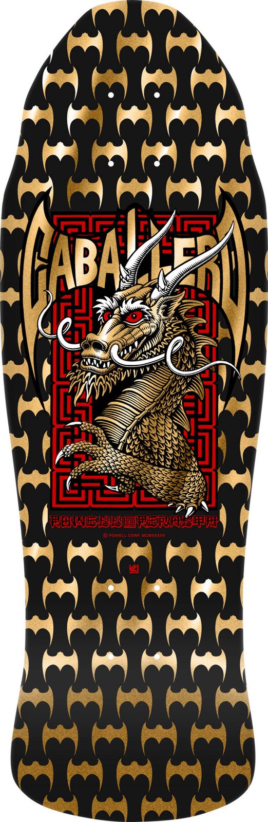 Powell Peralta Steve Caballero Street Dragon DNB Black/Gold Foil 9.625" Skateboa