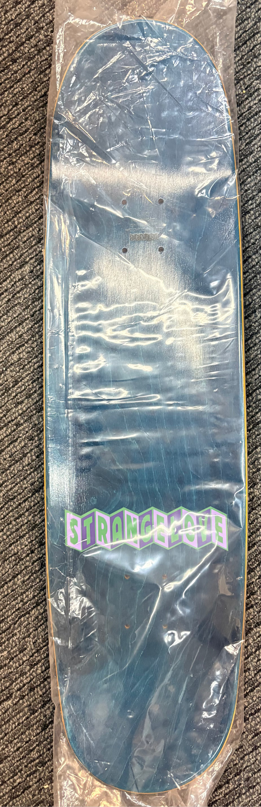STRANGELOVE Strawberry Cough Deck - FLOCKED Pink 8.875" Skateboard Deck