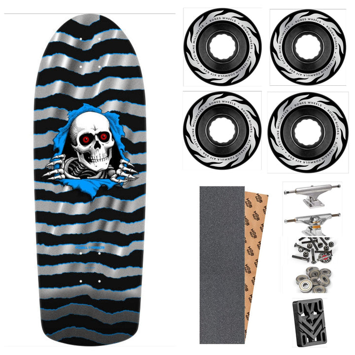 Powell Peralta "OG Ripper" Silver Foil 10" Complete Skateboard