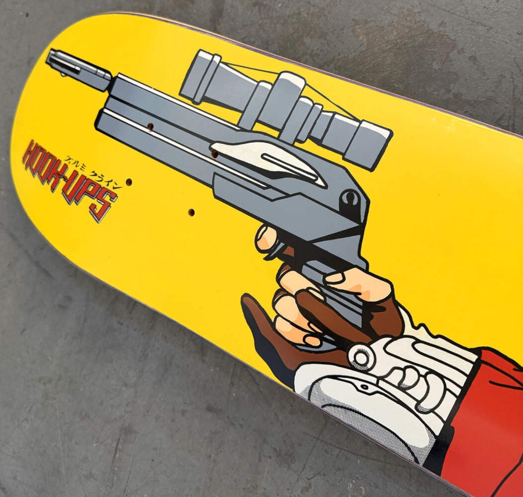 Hook Ups Iria Hunter (Yellow) 7.5" Skateboard Deck