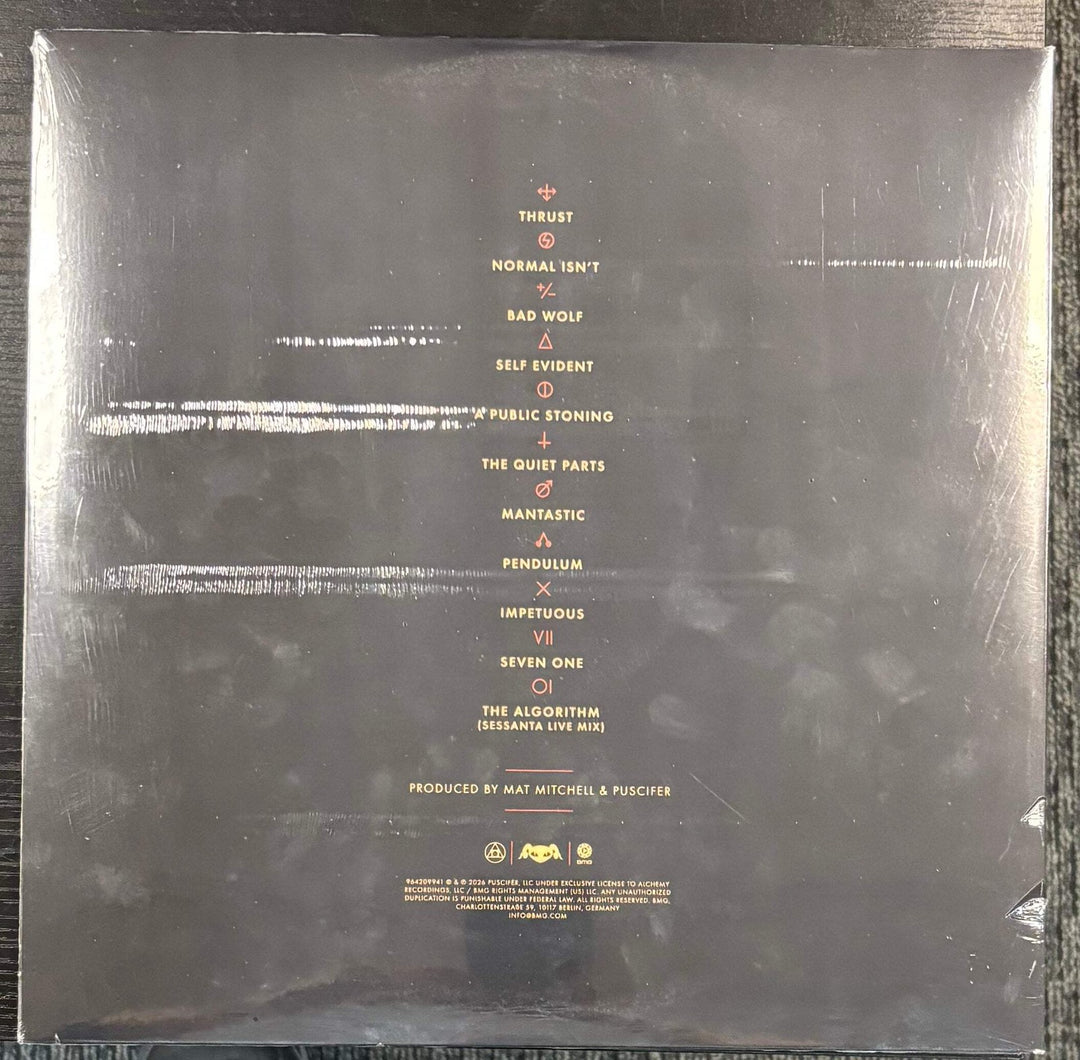 PUSCIFER ‎– NORMAL ISN'T (INDIE) [ORANGE SWIRL] 2x Vinyl LP Record