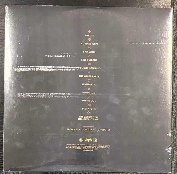 PUSCIFER ‎– NORMAL ISN'T (INDIE) [ORANGE SWIRL] 2x Vinyl LP Record