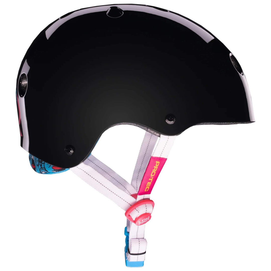 Protec x Santa Cruz LOW PRO Certified Helmet (Black Gloss)